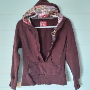 Zara Basic Womens Sheer Navy Long Sleeved Blouse Size Small